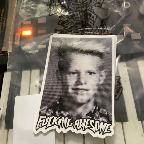 FA F*cking Awesome Skateboards Anthony Van  Engelen Yearbook Photo STICKER Dill - Picture 1 of 1